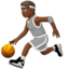 person bouncing ball: medium-dark skin tone