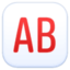 AB button (blood type)