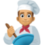 man cook: medium skin tone