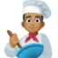 man cook: medium-dark skin tone