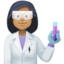 woman scientist: medium-dark skin tone