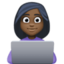 woman technologist: dark skin tone