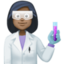 woman scientist: dark skin tone