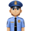 police officer: medium-light skin tone