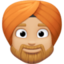 homme en turban: peau moyennement claire