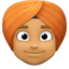 person wearing turban: medium skin tone