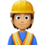 construction worker: medium skin tone