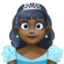 princess: dark skin tone