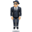 person in suit levitating: medium-light skin tone