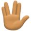 vulcan salute: medium skin tone