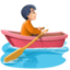 person rowing boat: light skin tone