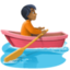 person rowing boat: medium-dark skin tone