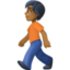 person walking: medium-dark skin tone