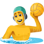 homme jouant au water-polo