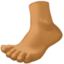 foot: medium-dark skin tone