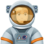 astronaut: light skin tone