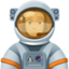 astronaut: medium-light skin tone