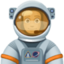 astronaut: medium skin tone