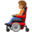 person in motorized wheelchair: medium skin tone