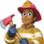 firefighter: medium-dark skin tone