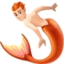 merperson: light skin tone