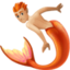 merperson: medium-light skin tone