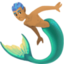 merman: peau légèrement mate