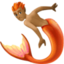 merperson: medium-dark skin tone