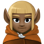 elf: dark skin tone