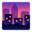 cityscape at dusk