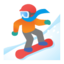 snowboarder: medium-light skin tone