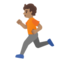 person running: medium skin tone