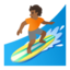 person surfing: medium-dark skin tone