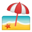 plage avec parasol