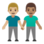 men holding hands: medium-light skin tone, medium skin tone