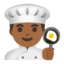 man cook: medium-dark skin tone