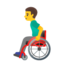 man in manual wheelchair