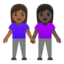 women holding hands: medium-dark skin tone, dark skin tone