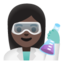 woman scientist: dark skin tone