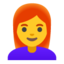 woman: red hair