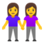 women holding hands