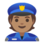 police officer: medium skin tone