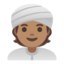 person wearing turban: medium skin tone