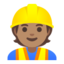 construction worker: medium skin tone