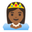 princess: medium-dark skin tone