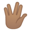 vulcan salute: medium skin tone