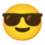 smiling face with sunglasses