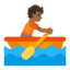 person rowing boat: medium-dark skin tone