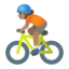 person biking: medium skin tone