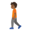 person walking: medium-dark skin tone